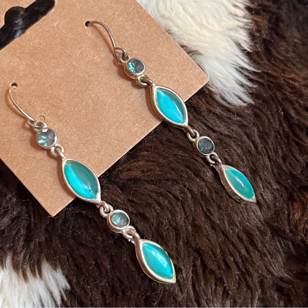 Fancy drop earrings costume jewelry